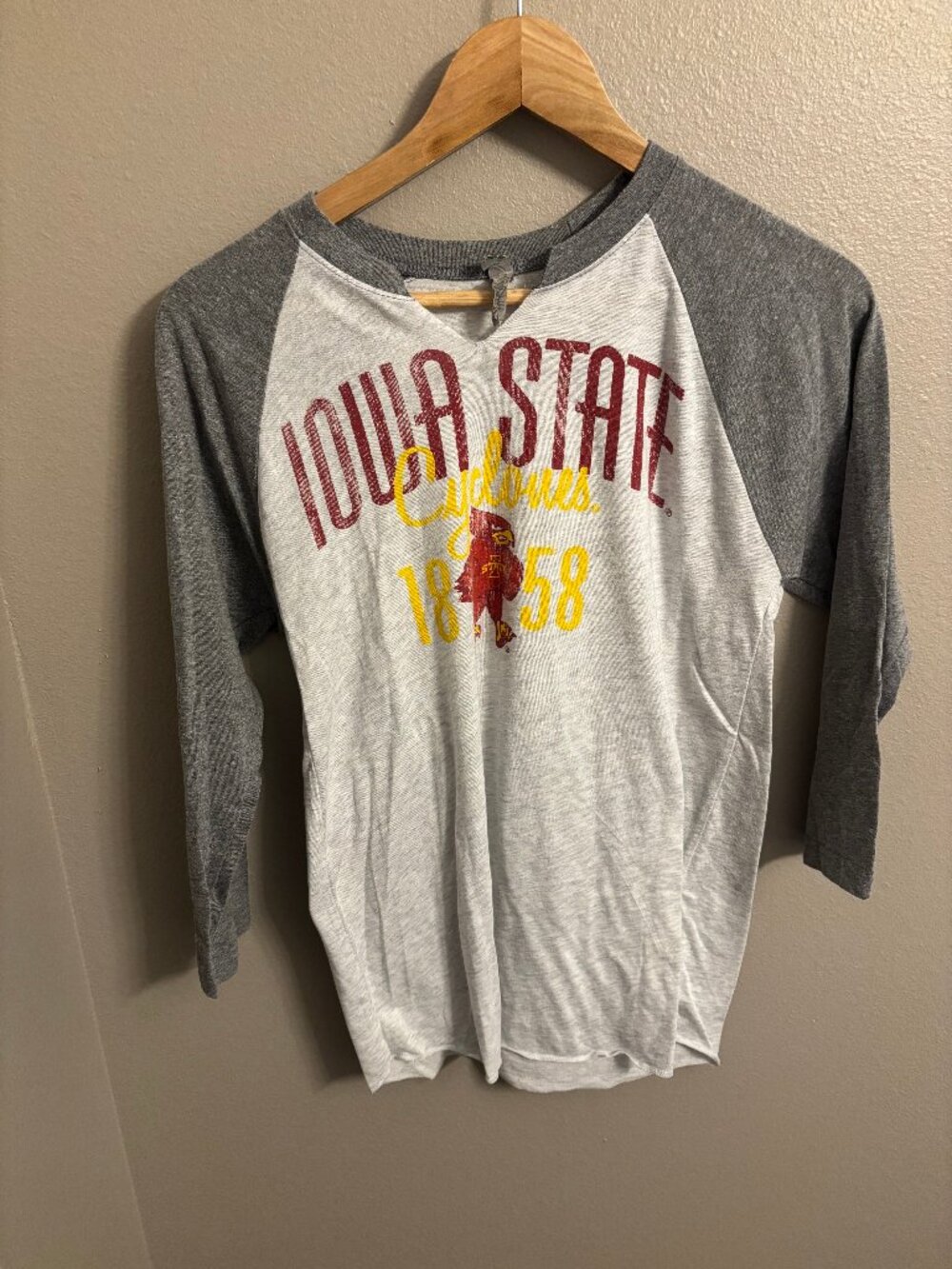 Iowa State Cyclones 3/4 sleeve shirt